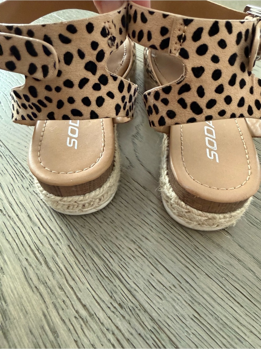 Soda Espadrille Sandal in Tan Cheetah Print - Picture 5 of 5